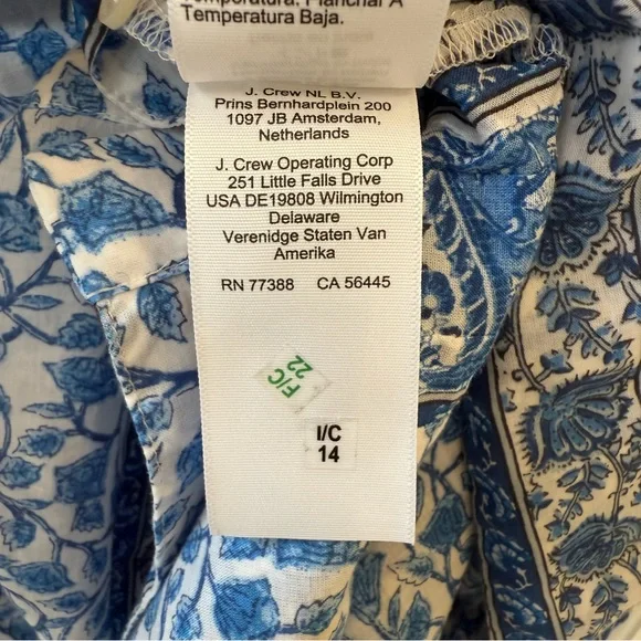 NWT J.Crew Pintuck Mini Shirtdress in Bandana Blockprint |
Cottage Dress | Small - Picture 12 of 13